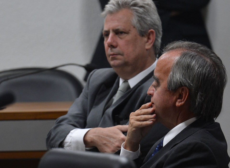 Nestor Cerveró durante depoimento na CPI: cerca se fechando sobre o vazamento. | Valter Campanato/ Agência Brasil
