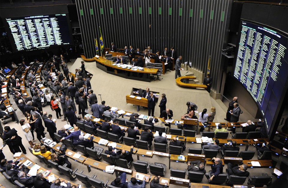 Plenário da Câmara Federal: mais de 40% dos deputados são favoráveis à saída da presidente Dilma. | Luis Macedo/Câmara dos Deputados