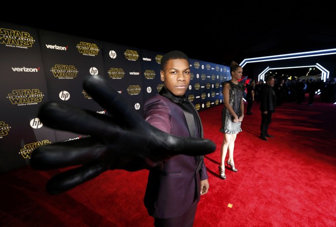 O ator John Boyega. | MARIO ANZUONI/REUTERS
