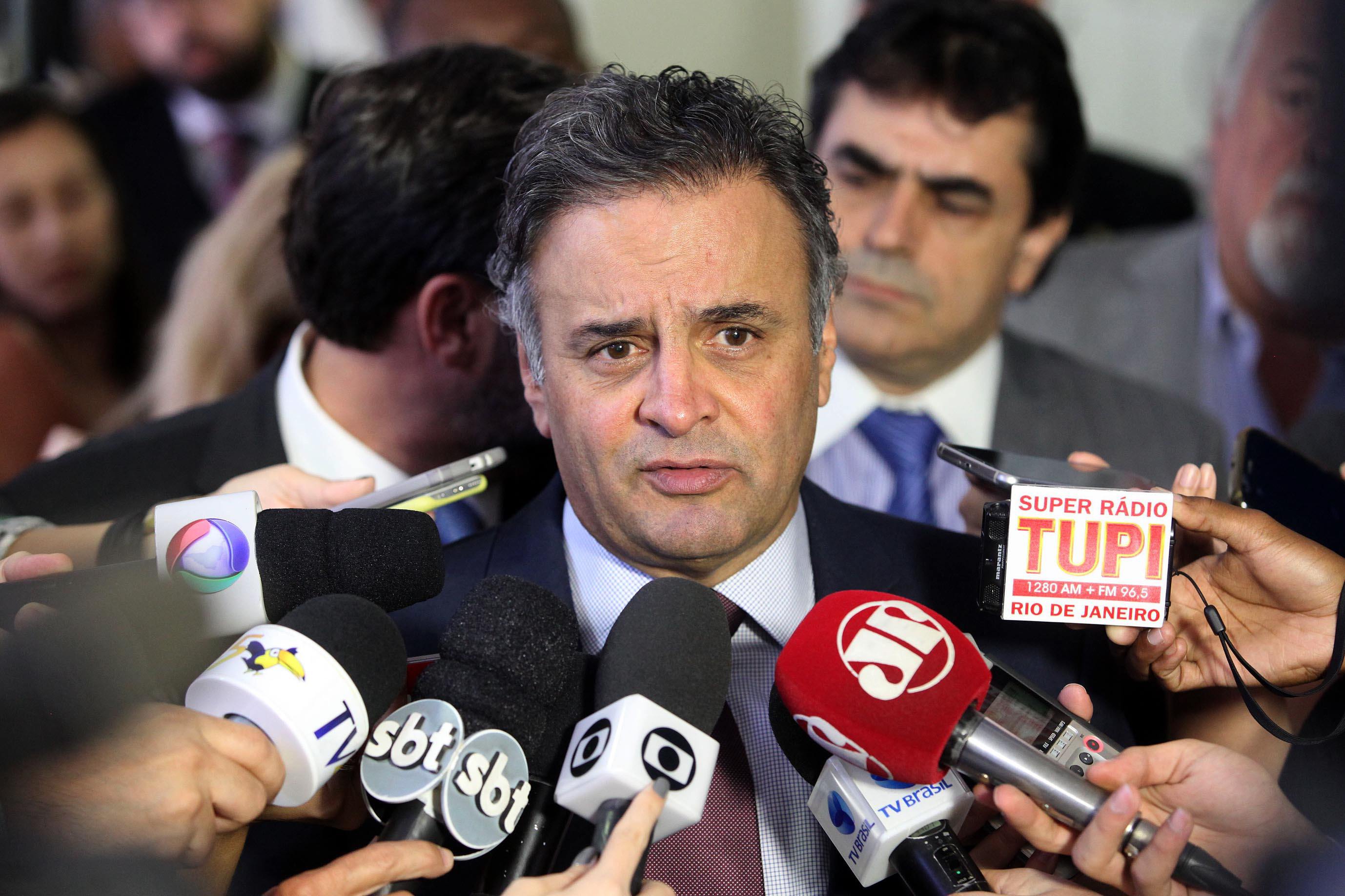 Aécio Neves, presidente do PSDB, prevê um final antecipado do governo Dilma: | George Gianni/ PSDB
