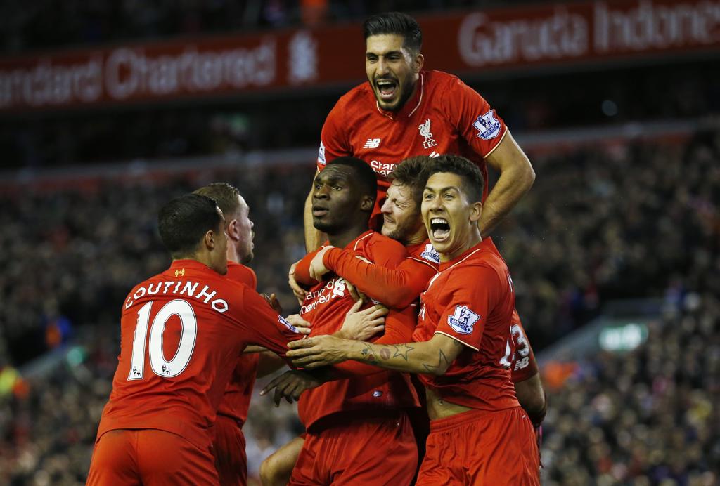 Benteke garantiu a vitória do Liverpool com gol no segundo tempo. | Phil Noble/REUTERS