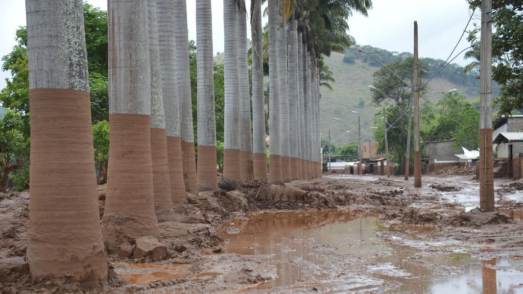 Barra longa, em Minas Gerais, atingida pela enxurrada de lama tóxica proveniente do rompimento da barragem em Mariana. | Antonio Cruz/ Agência Brasil/Fotos Públicas