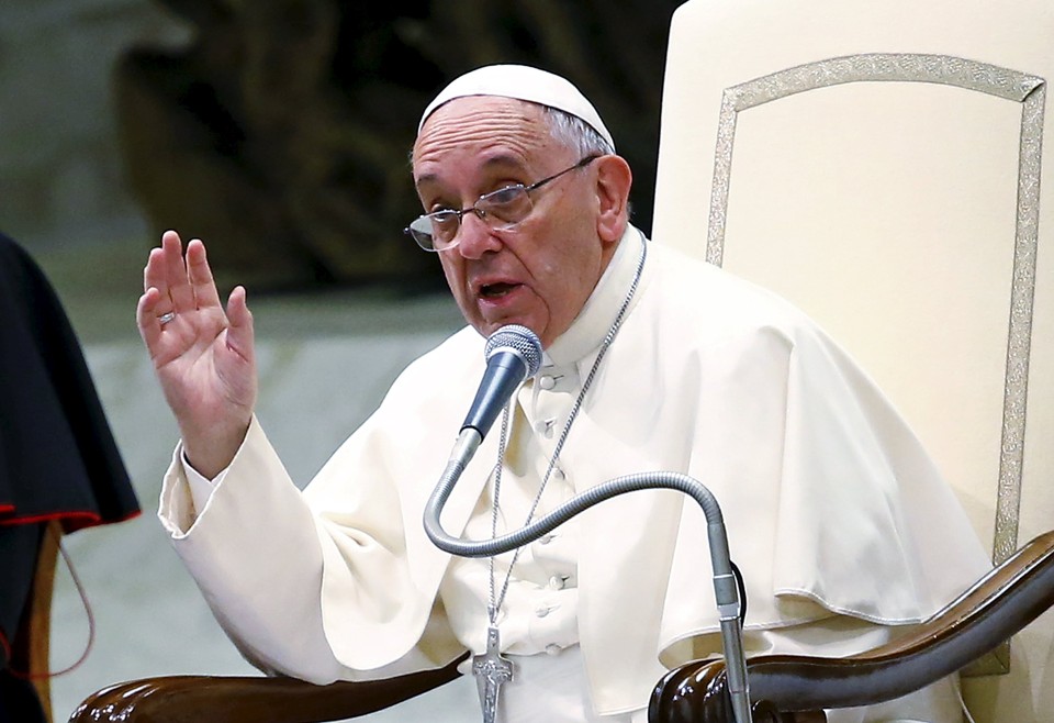 Na conversa de fim de ano, o Papa afirmou que o ano de 2016 será de vigilância. | TONY GENTILE/REUTERS