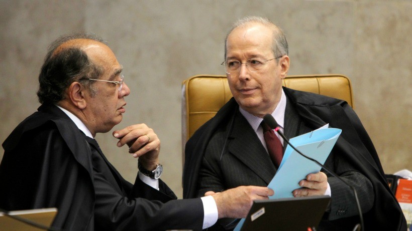 Instantes antes da decisão de Celso de Mello, o ministro Gilmar Mendes negou pedido liminar (provisório) de deputados petistas. | /STF
