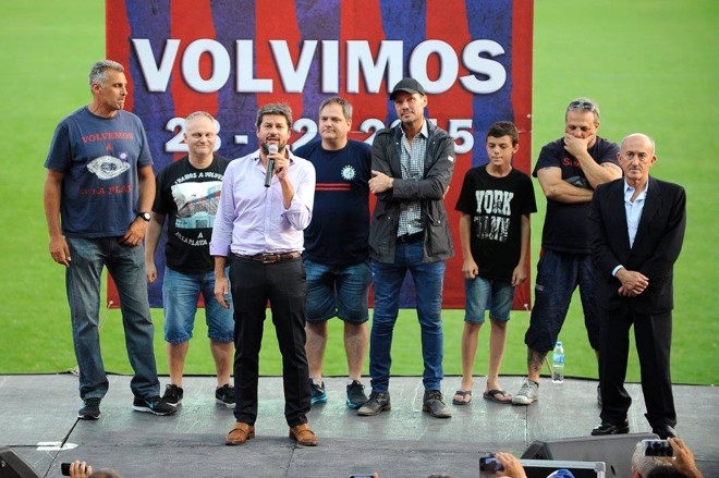 Matías Lammens, presidente do San Lorenzo, anuncia a volta a Boedo. | San Lorenzo