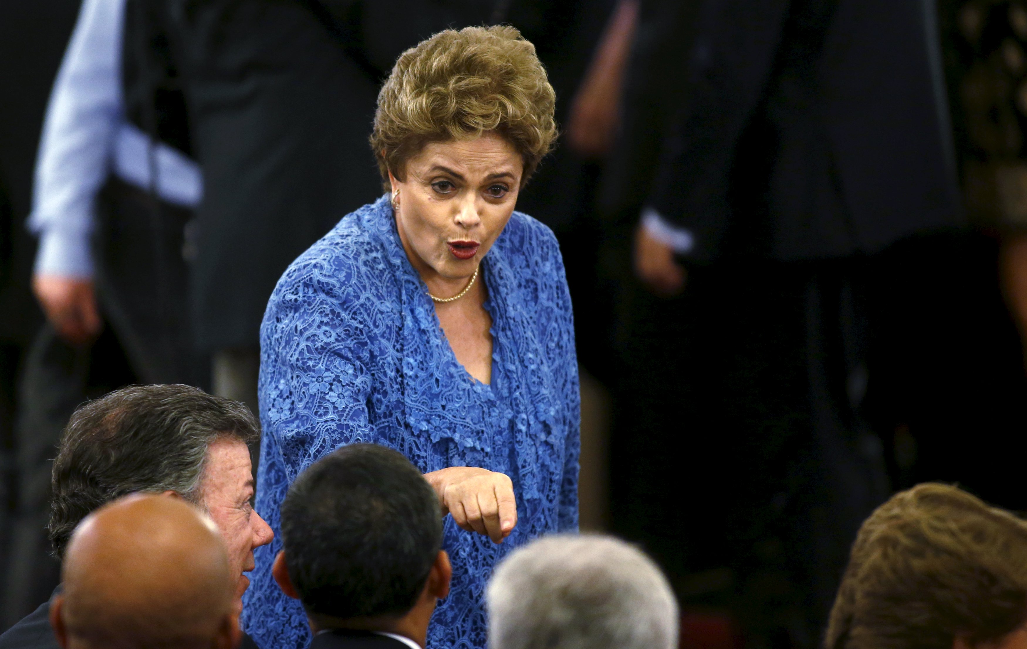Presidente Dilma Rousseff ganhou o apoio de correligionários nesta manhã no Planalto. | Marcos Brindicci/Reuters