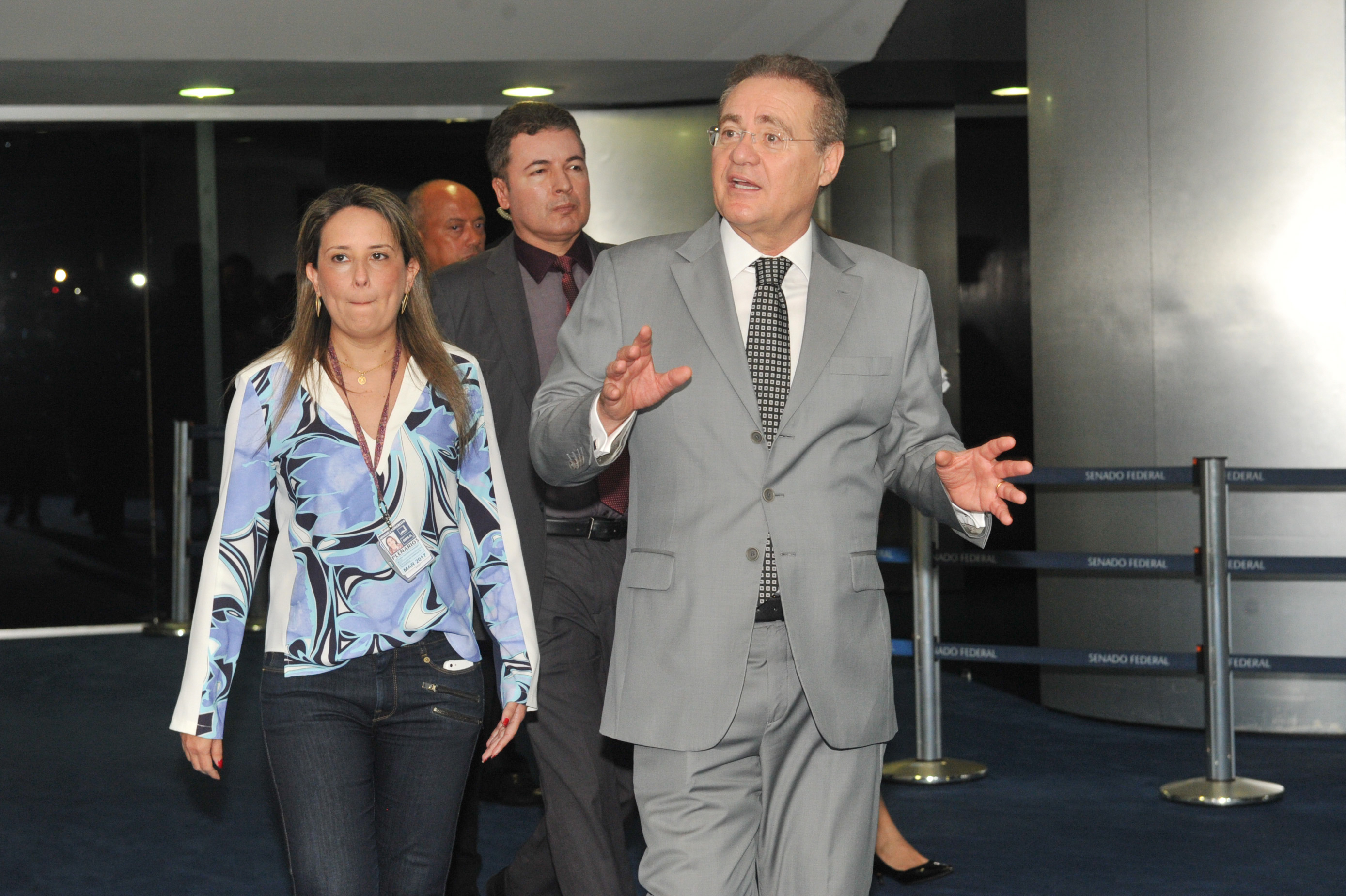 Renan Calheiros, presidente do Senado: recados ao vice-presidente Michel Temer. | Jane de Araújo/Agência Senado