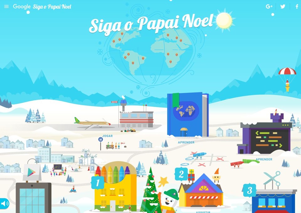 Santa Tracker, do Google | /Reprodução