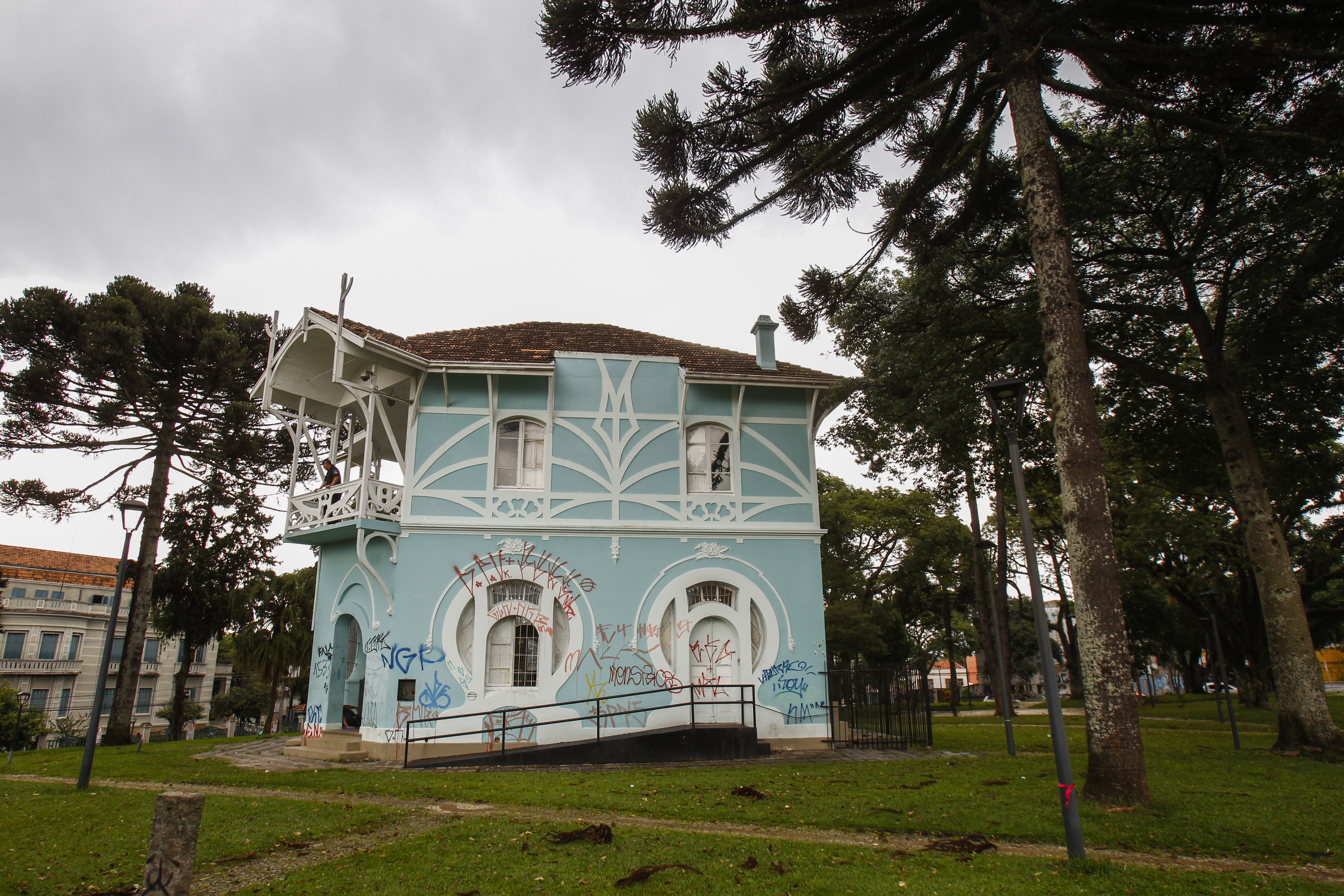 Belvedere, na Praça João Cândido: parcerias para assegurar o uso e preservação do imóvel histórico. | Daniel Castellano/Gazeta do Povo