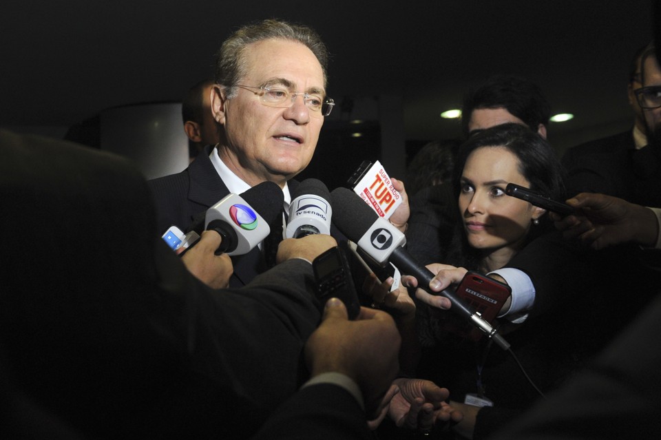 Renan calheiros falou do relacionamento que mantinha com o petista Delcídio Amaral, preso semana passada. | Jane de Araújo/Agência Senado