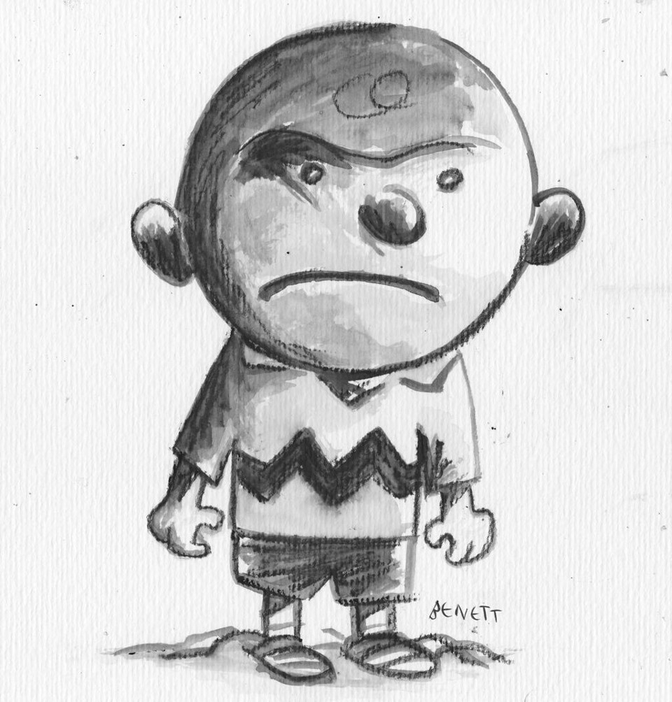 Charlie Brown, na versão de Benett. |