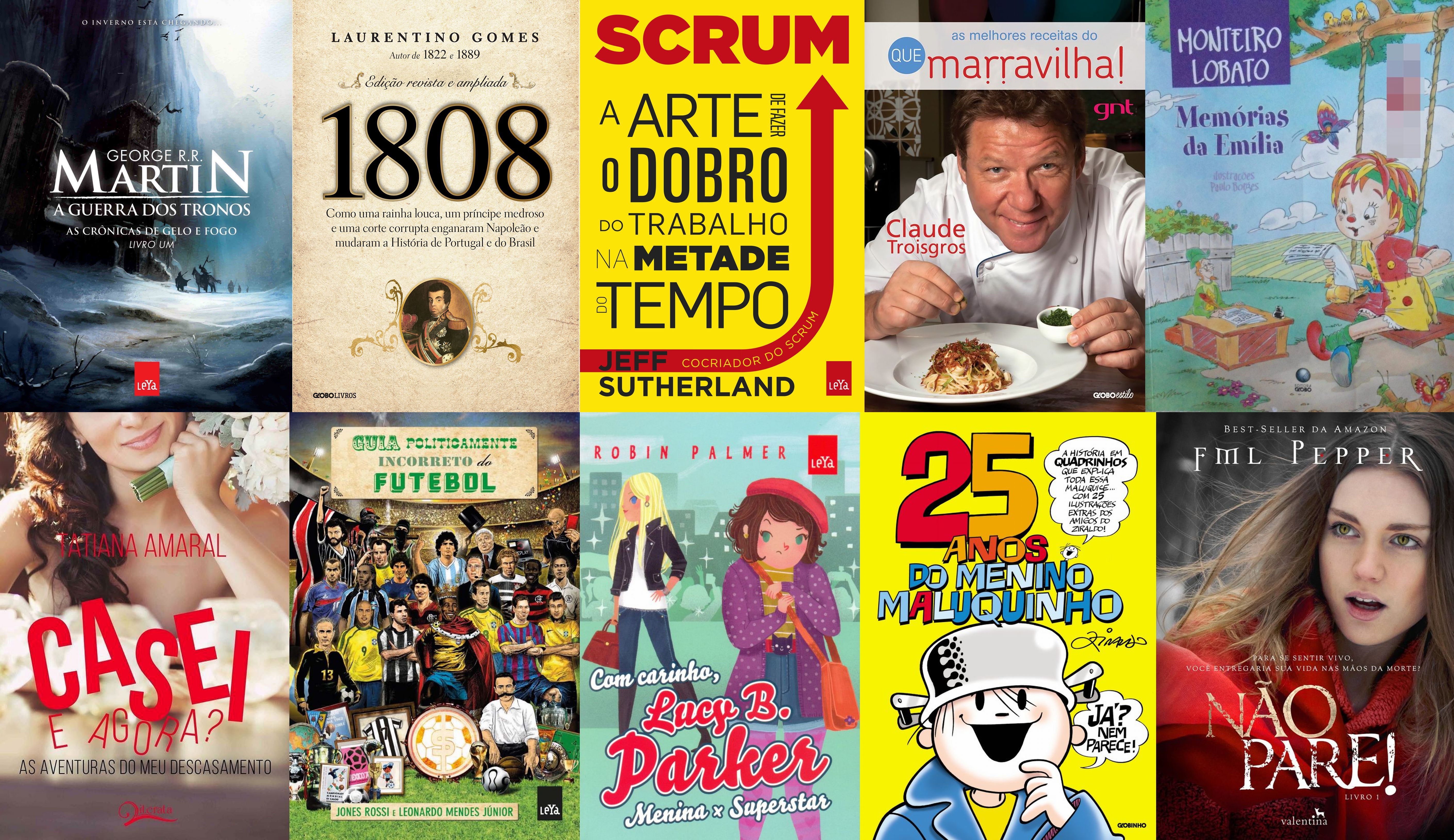 Livro que participam da promoção “Bombom de Ler”. | Reprodução