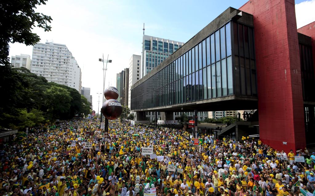 Região do MASP foi a que mais reuniu manifestantes, de acordo com o Datafolha | Paulo Whitaker/Reuters