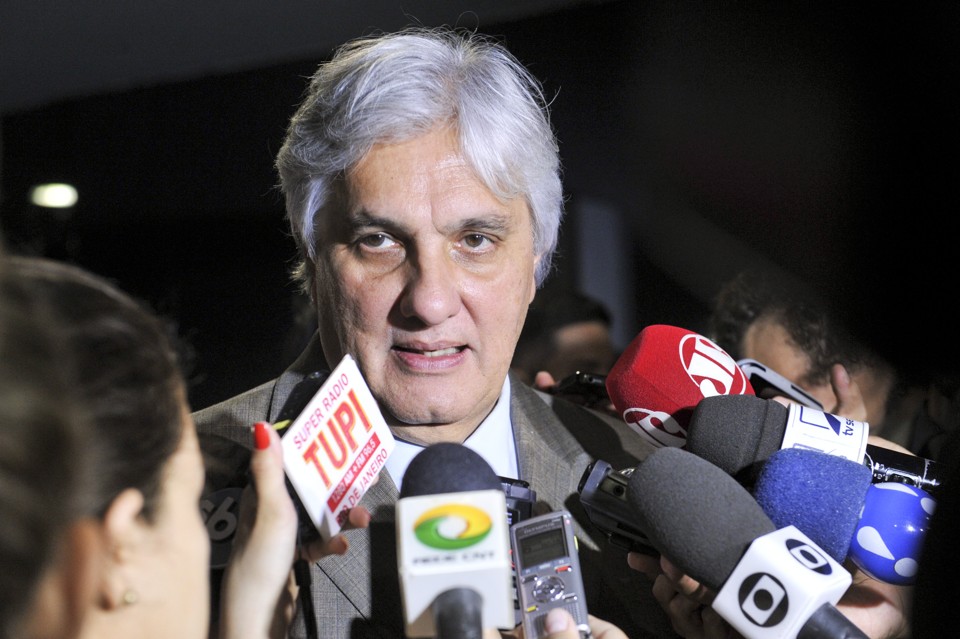 Senador Delcídio Amaral está preso na sede da Polícia Federal em Brasília. | Jane de Araújo/Agência Senado