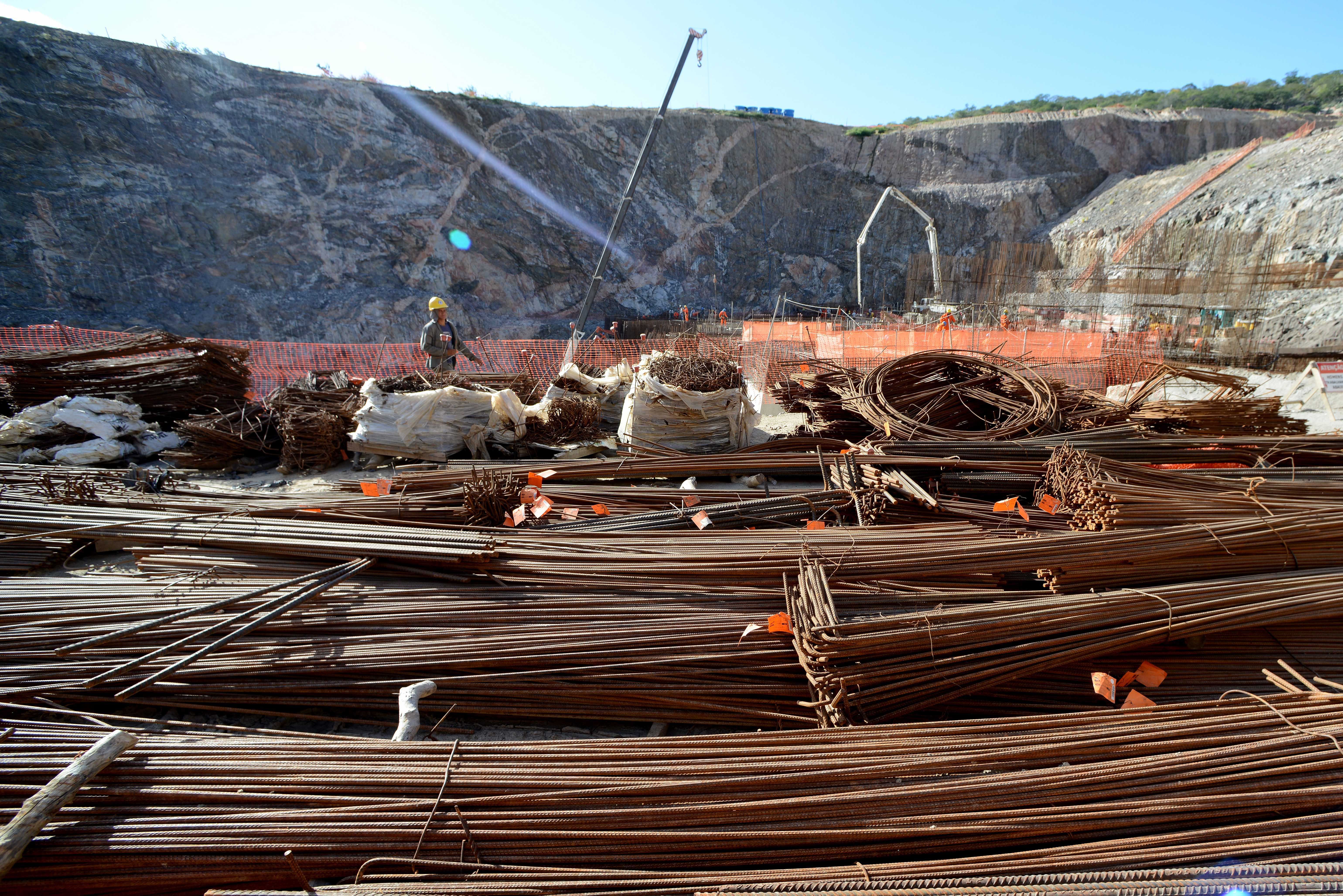 Obras de transposição do Rio São Francisco, no Nordeste: sob suspeita de corrupção. | Cadu Gomes/Agência PT