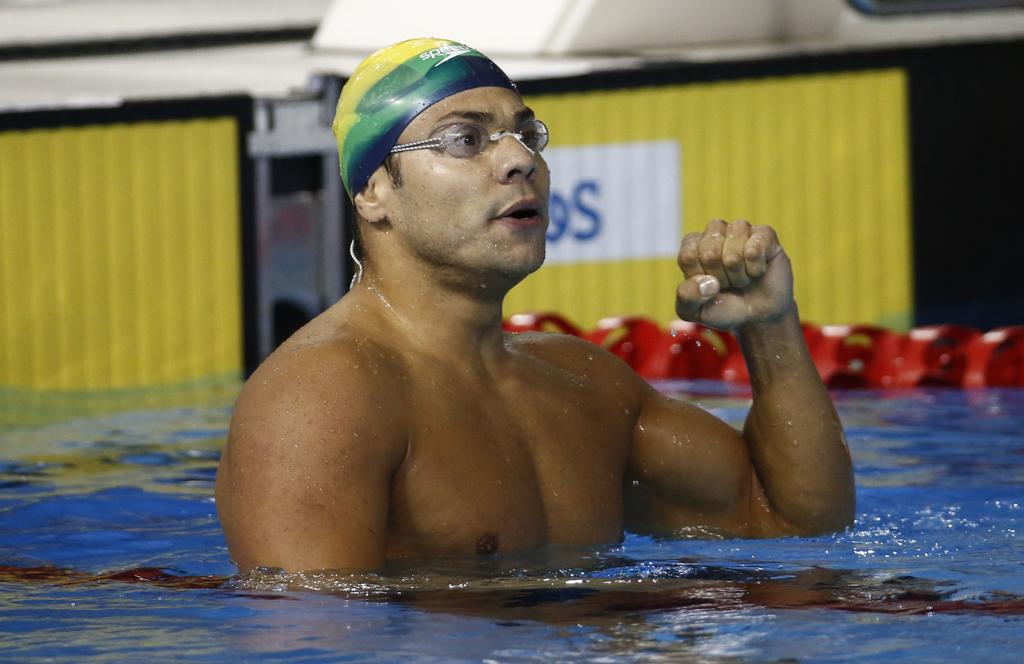 Felipe França (em imagem de arquivo) alcançou índice olímpico nos 100 metros peito | Rob Schumacher/USA Today Sports