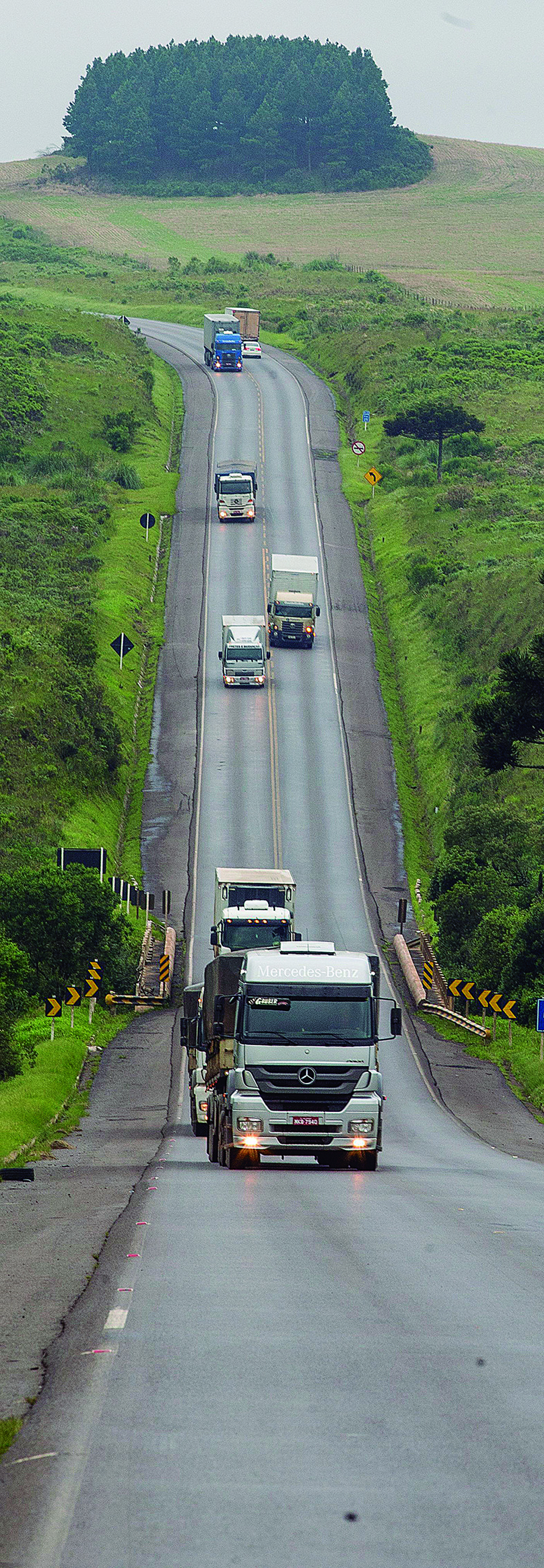 Transporte por vias simples encarecem entrega da carne. | Hugo Harada/Gazeta do Povo