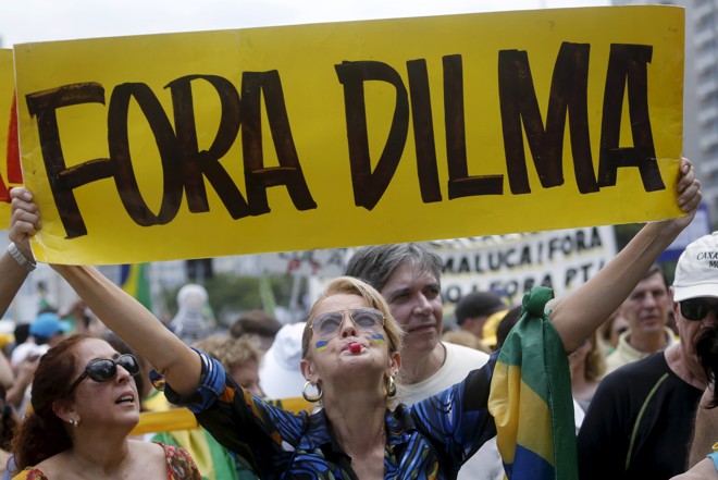 Manifestantes no Rio de Janeiro. | Stringer/ Reuters