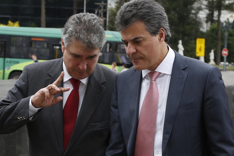 Secretário da Fazenda com Beto Richa: recursos importantes. | Henry Milleo/Gazeta do Povo