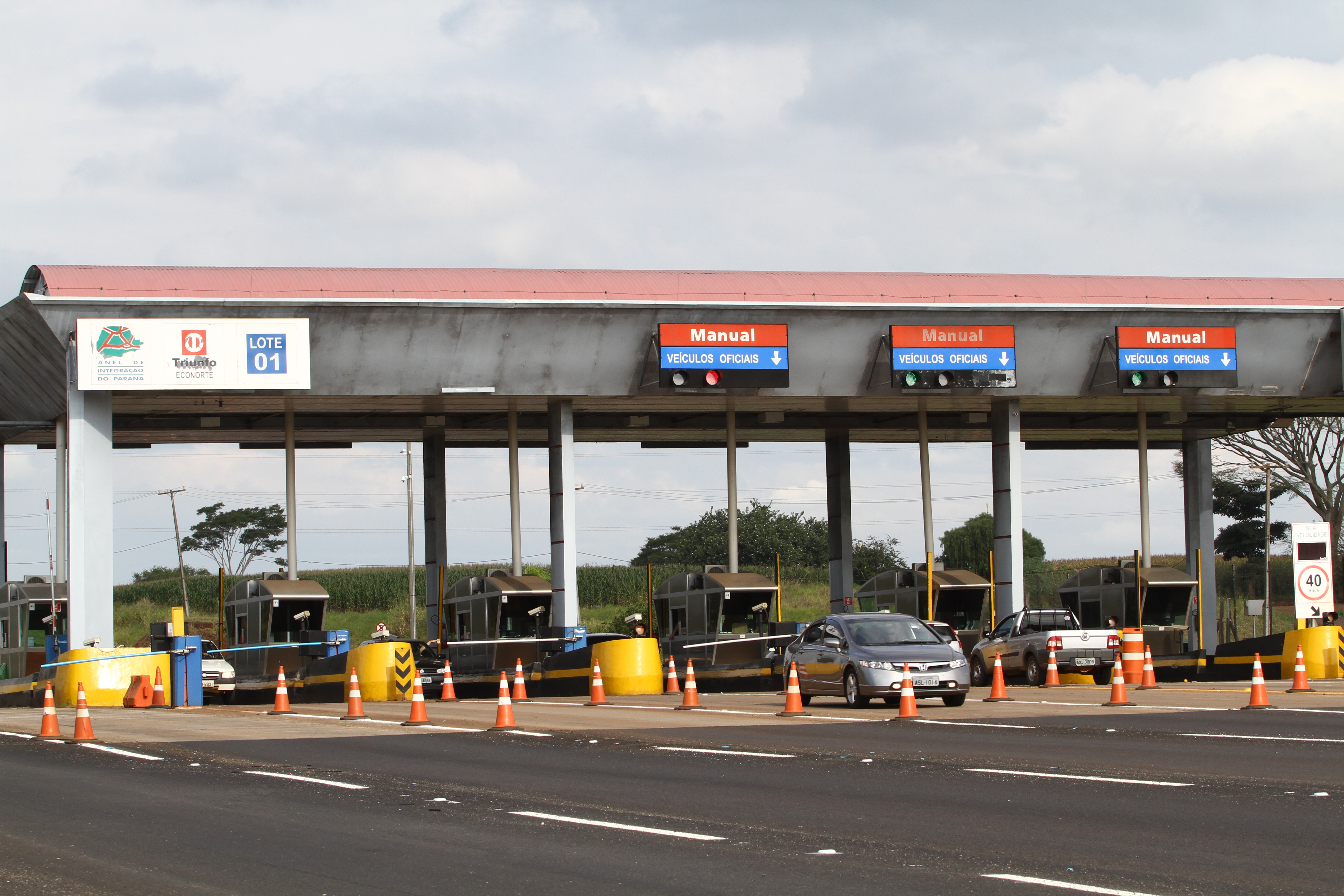 Pedágio da Econorte em Jataizinho, no Norte Pioneiro. | Roberto Custódio
/ Jornal de Londrina/Arquivo