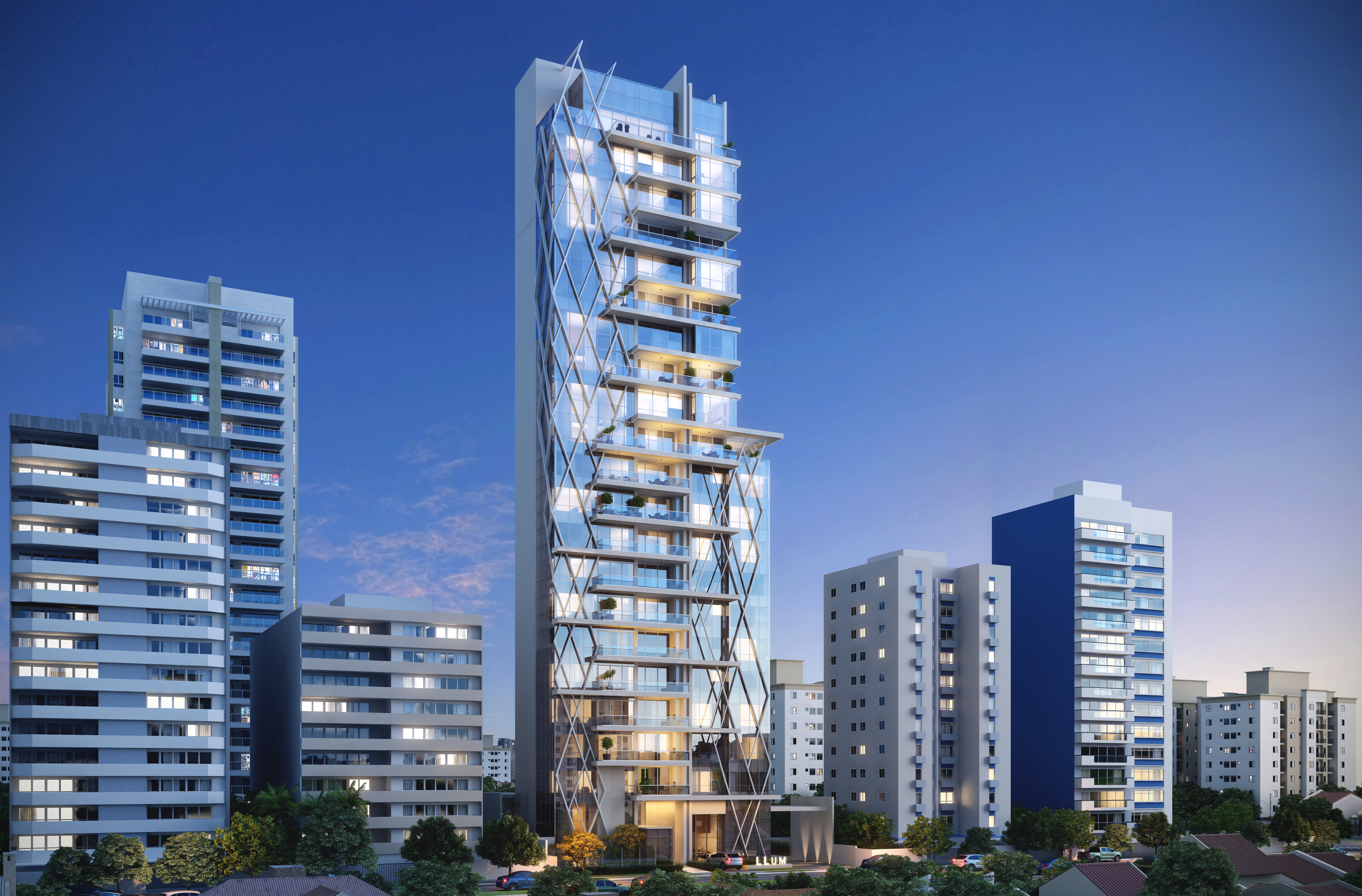 Llum terá 15 unidades, sendo uma por andar, e ampla área de lazer. | Divulgação