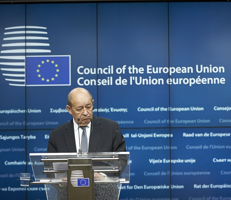 O Ministro da Defesa francês, Jean-Yves Le Drian | Mario Salerno/