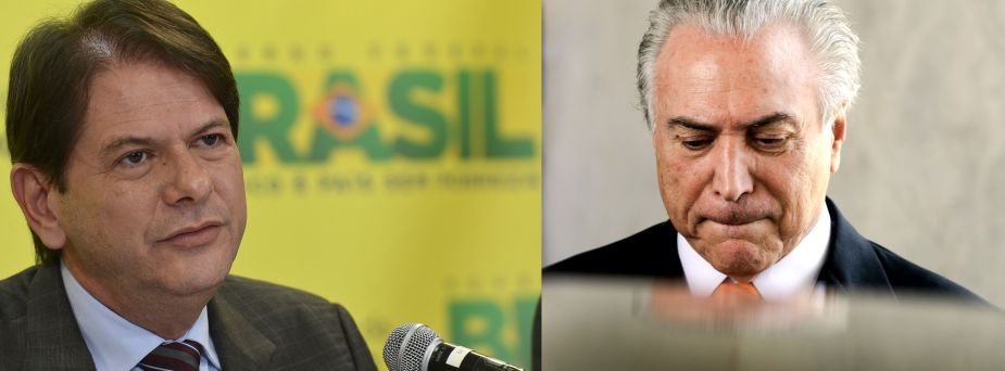 Cid Gomes e Michel Temer: acusações e processo na Justiça. | Arquivo
