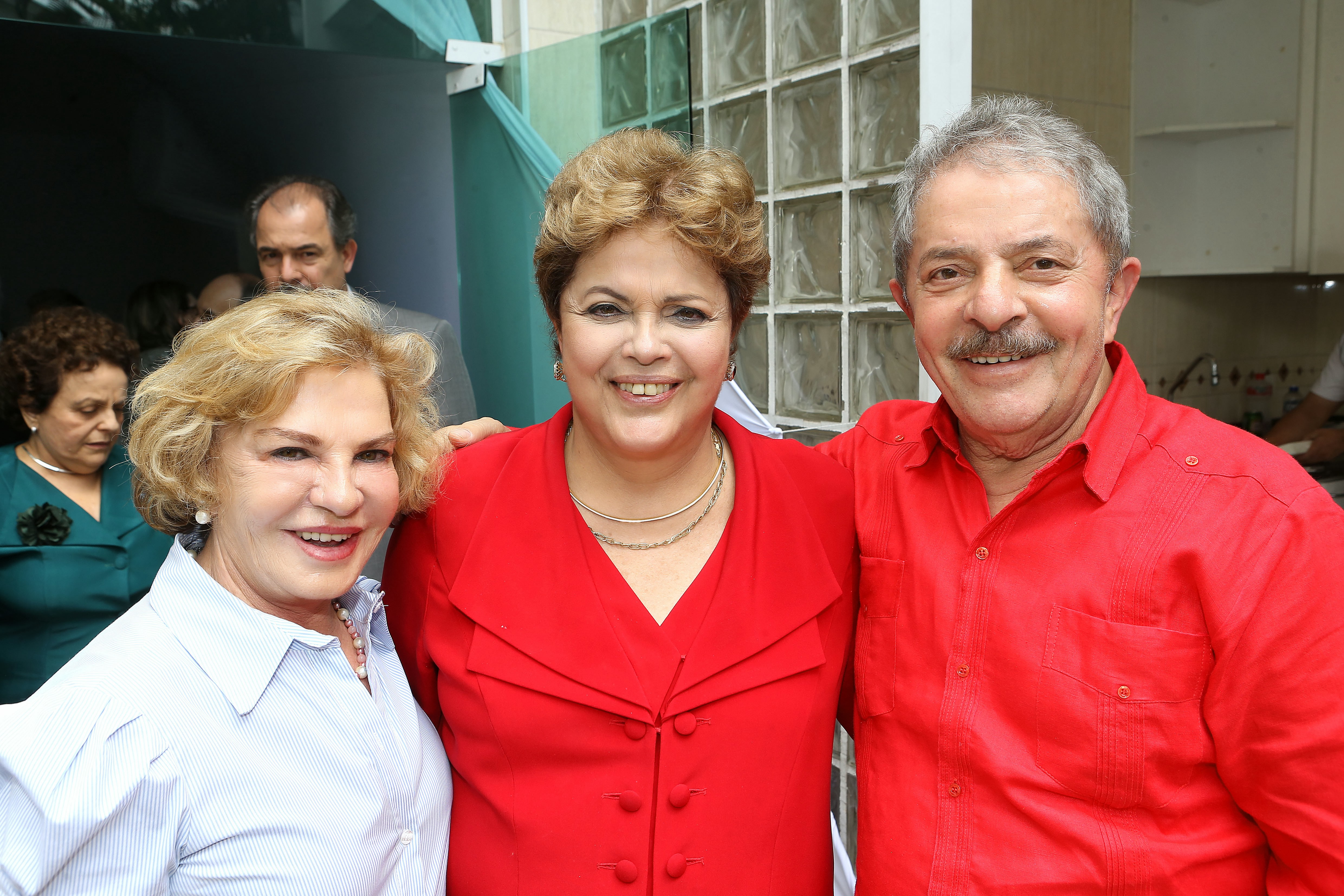 A ex-primeira dama, com Dilma e Lula | Ricardo Stuckert/Instituto Lula