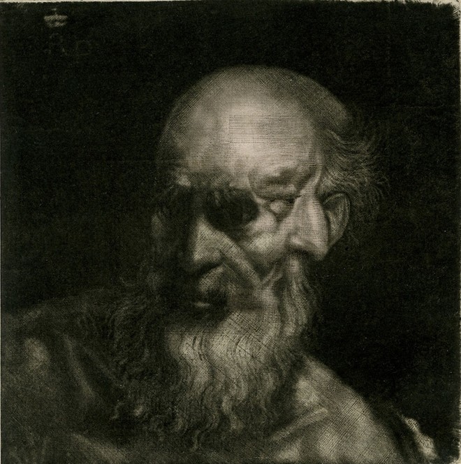 Trabalho de Pierre Lapalu sobre obra do Príncipe Rupert do Reno. |