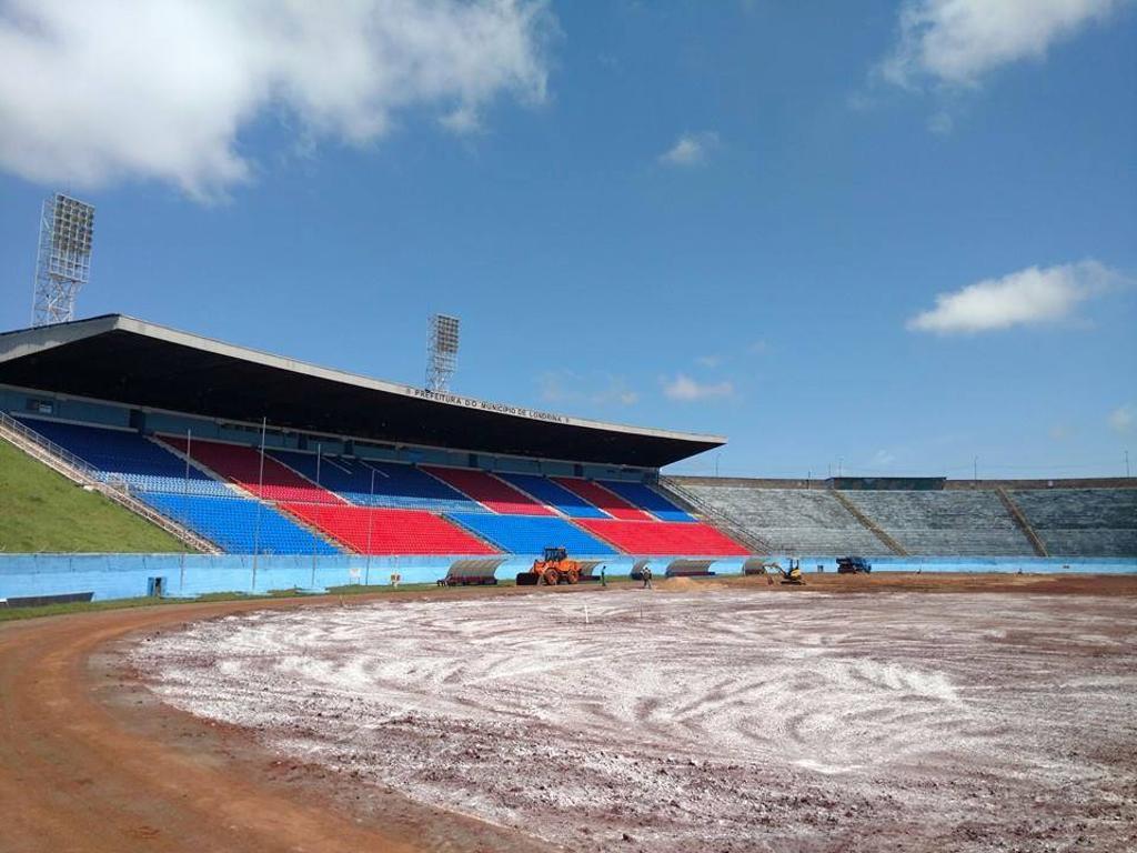Com o Estádio do Café trocando o gramado e o VGD em reforma, Londrina vai jogar em Arapongas. | Reprodução Facebook Estádio do Café