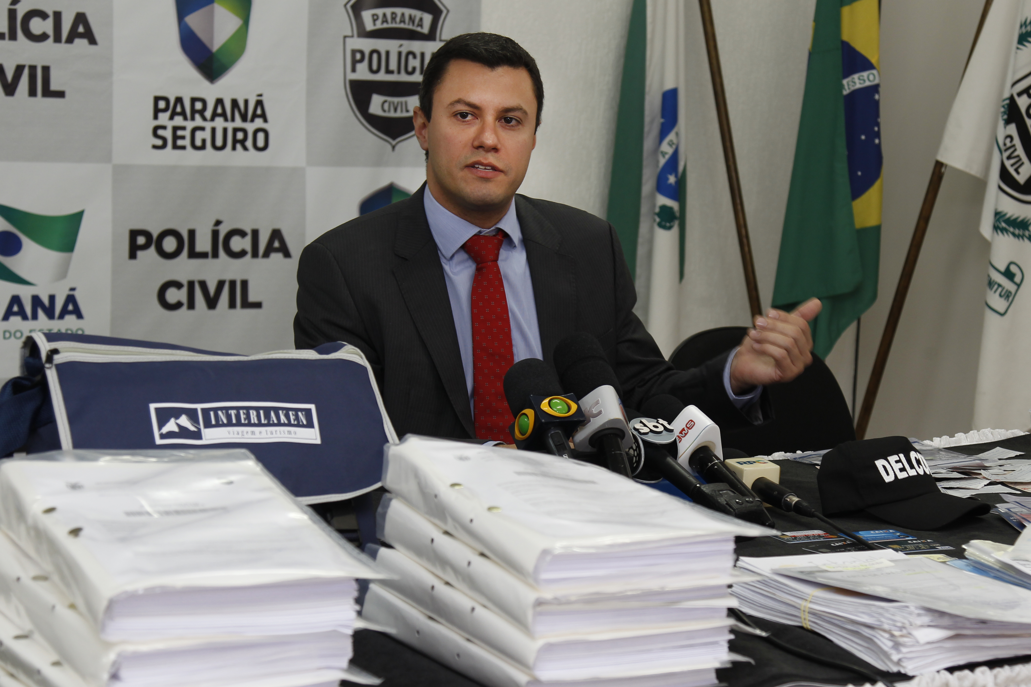 Delegado Guilherme Rangel: “A prisão é necessária para garantir a aplicação da lei penal e tentar ressarcir as vítimas | Aniele Nascimento/Gazeta do Povo