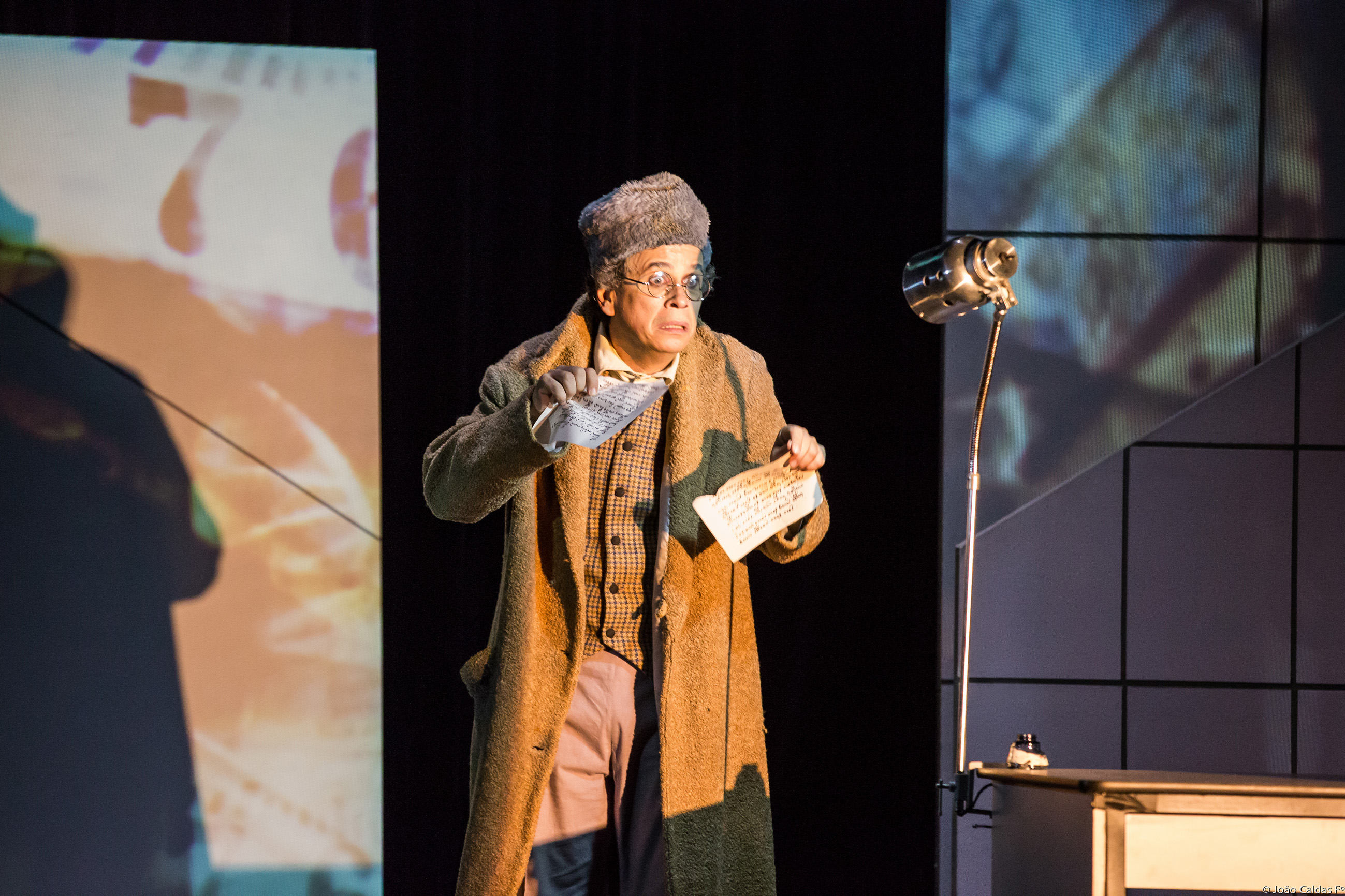 O ator Rodolfo Vaz como o personagem de Gógol. | Joao Caldas/Divulgação