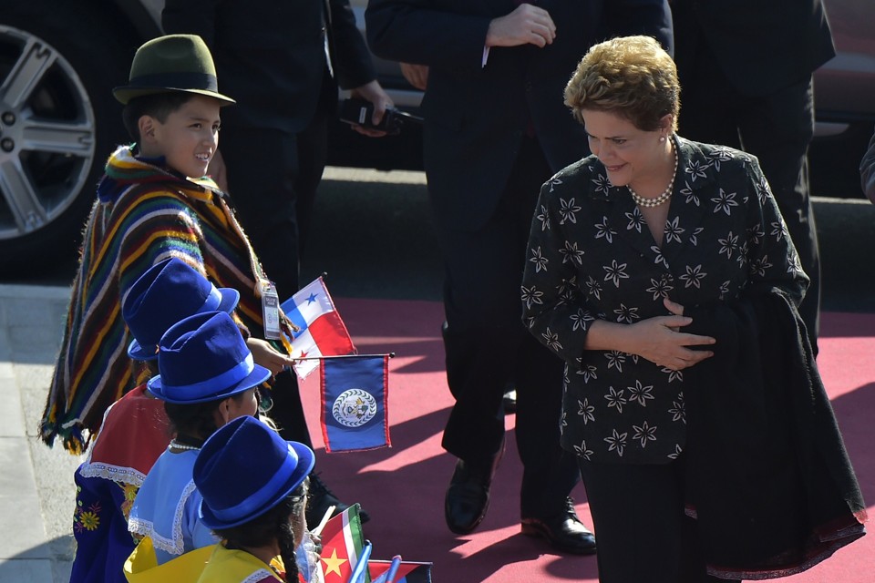 Dilma durante visita ao Equador | RODRIGO BUENDIA/AFP