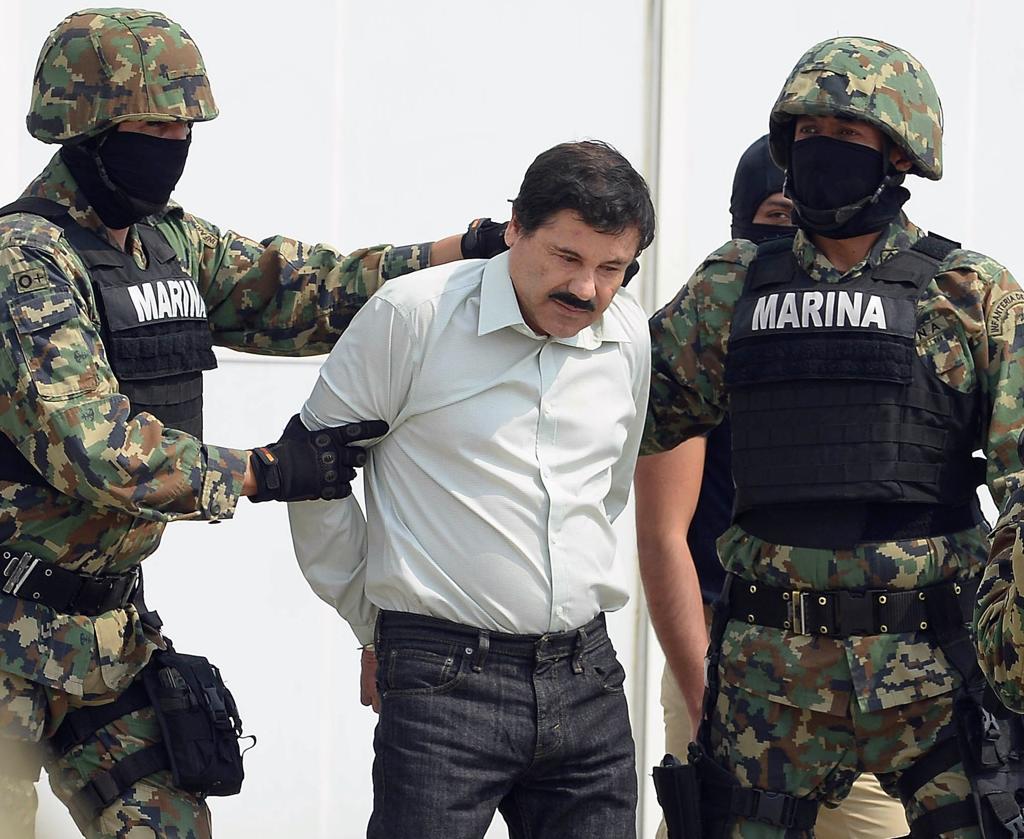 El Chapo, em imagem de 2014, quando havia sido capturado | RONALDO SCHEMIDT/AFP