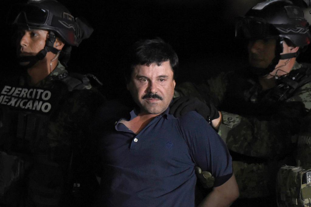 O criminoso foi preso em uma ação da marinha mexicana. | Foto: Alfredo Estrella/AFP