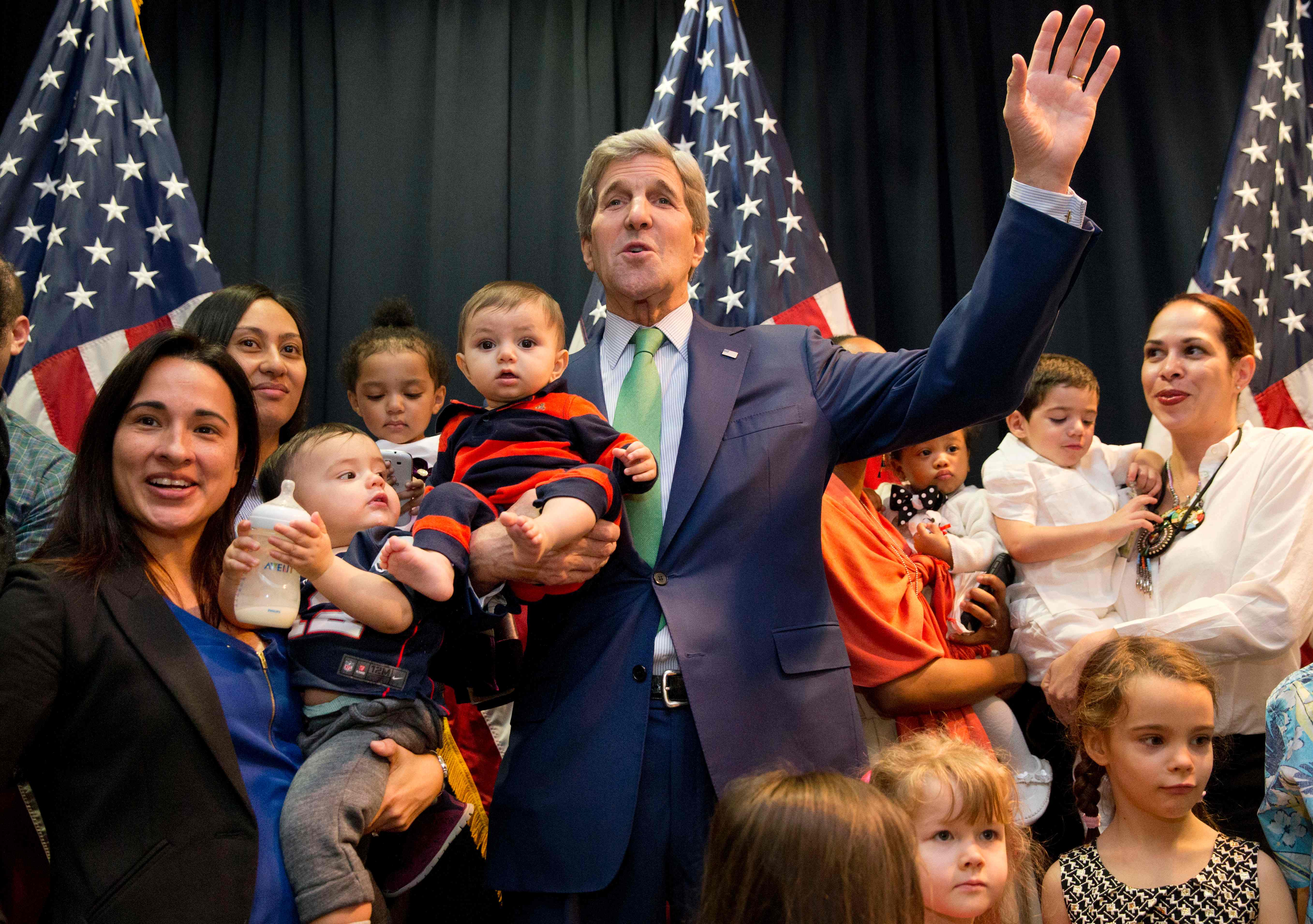 Em sua visita a Riad, Kerry se esforçou para tranquilizar os sócios do Golfo sobre a solidez da aliança com Washington | JACQUELYN MARTIN/AFP