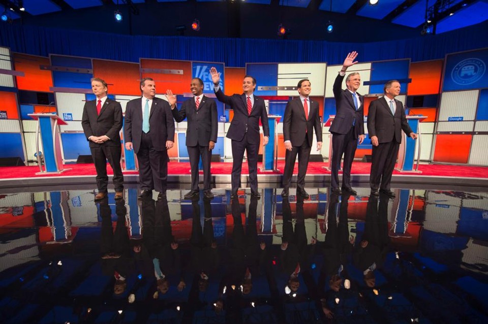 Polêmico pré-candidato Donald Trump virou piada em debate no qual não compareceu | JIM WATSON/AFP