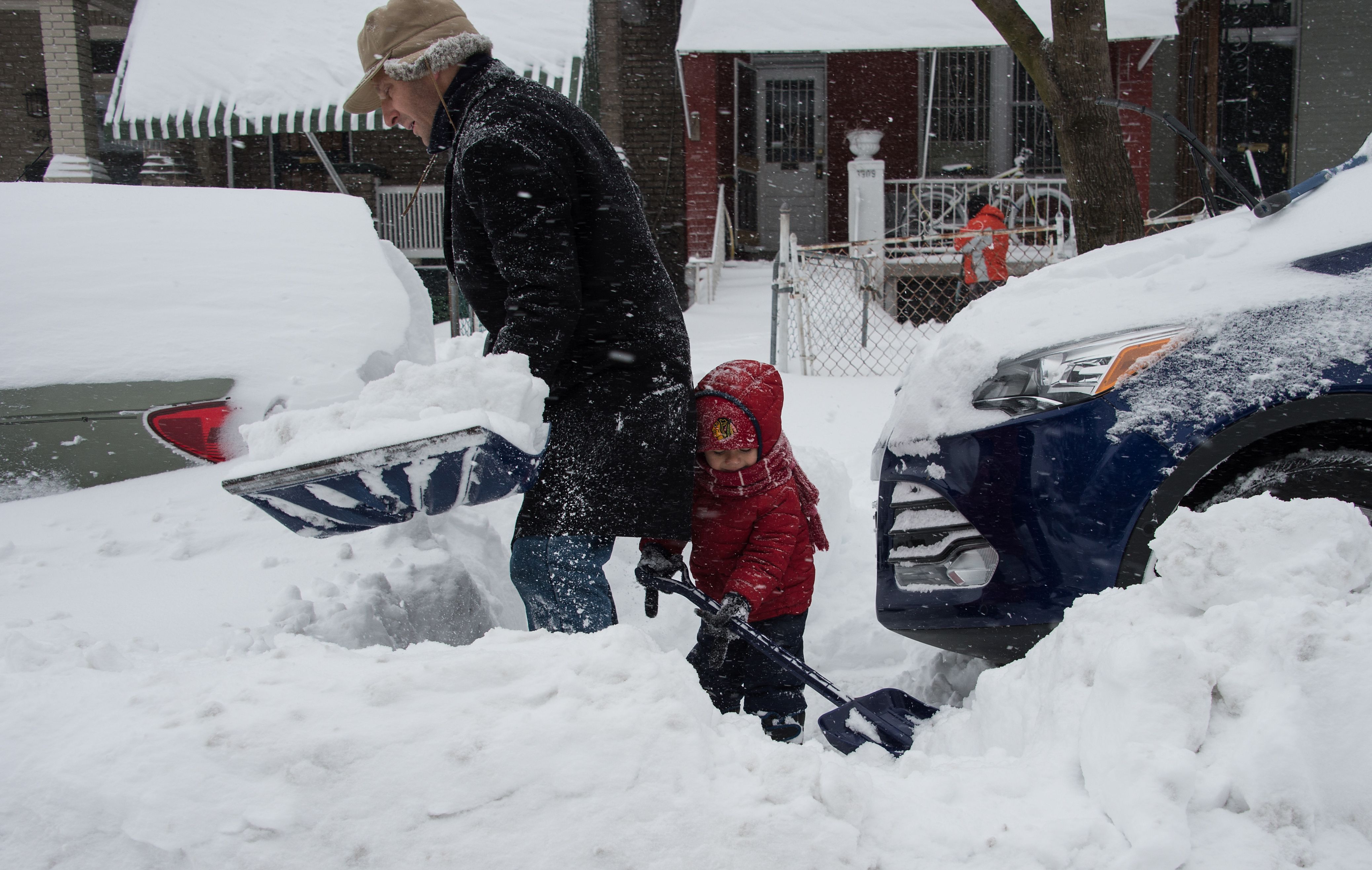 Washington já acumulou 60 cm de neve | NICHOLAS KAMM/AFP