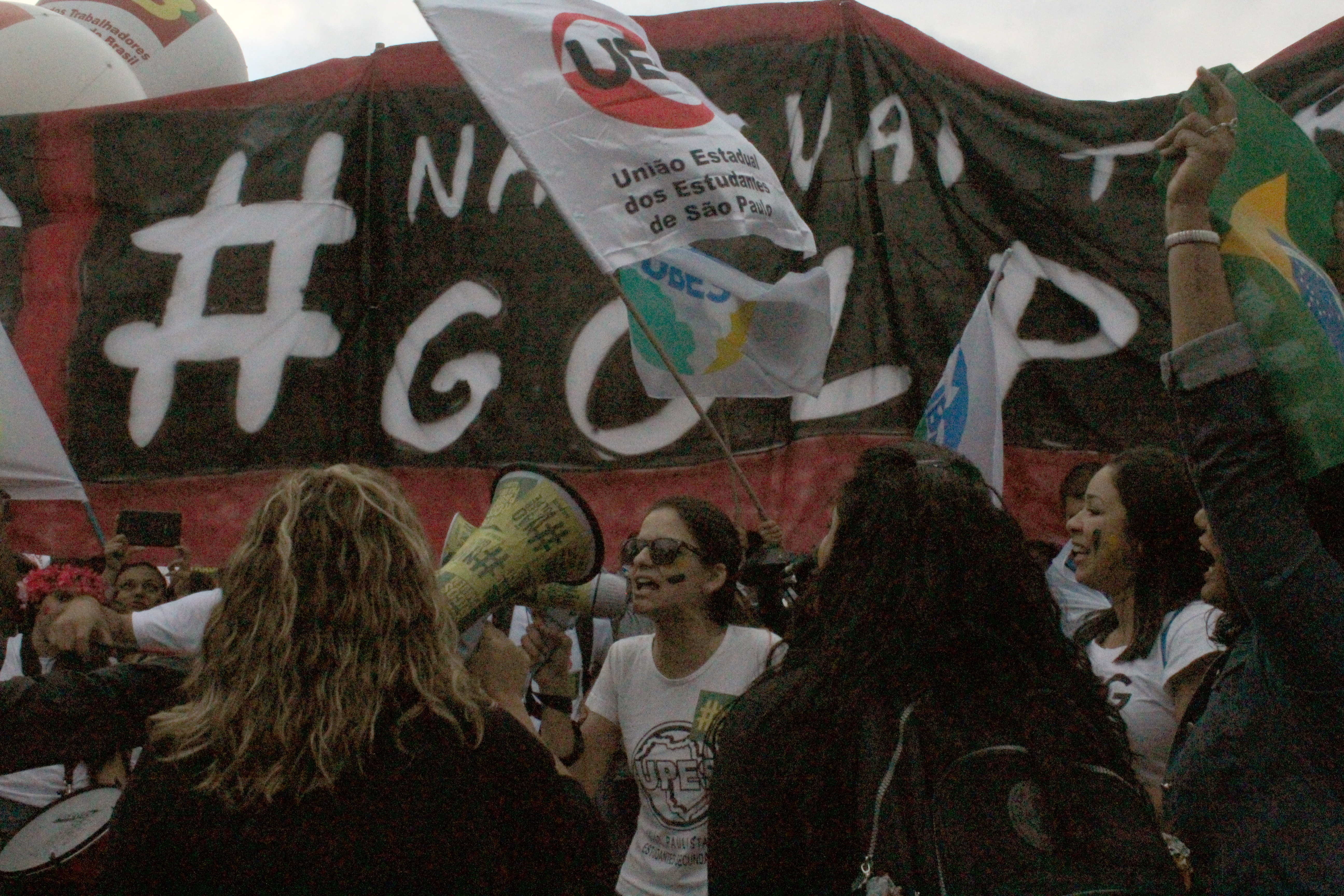 Uma das manifestações pró-Dilma no fim do ano passado: PDT encampa o discurso da presidente. | André Tambucci/ Fotos públicas