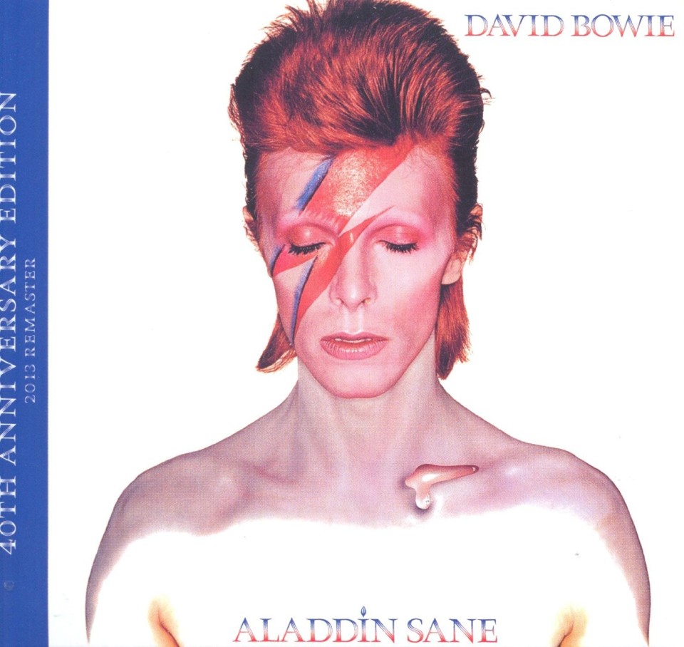 Capa do disco “Aladdin Sane”, de 1973. | Reprodução