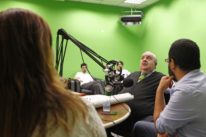 O urbanista Rafael Greca, ex-prefeito de Curitiba é pré-candidato a prefeitura de Curitiba em sabatina nos estúdios da redação da Gazeta do Povo | ANTONIO MORE/Gazeta do Povo