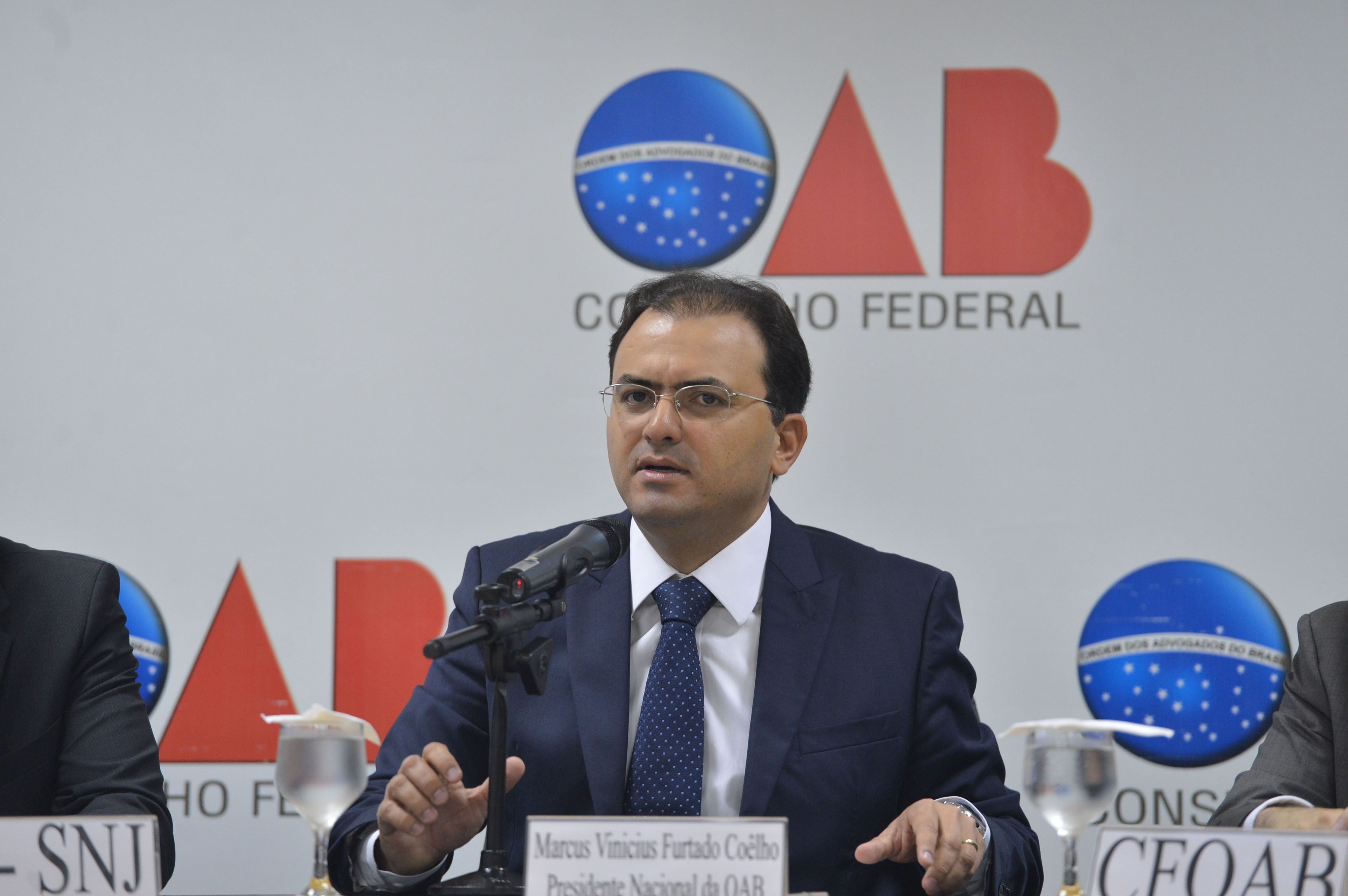 Marcus Vinicius Furtado Côelho, presidente da OAB: “perigosos precedentes”. | Antonio Cruz/ Agência Brasil