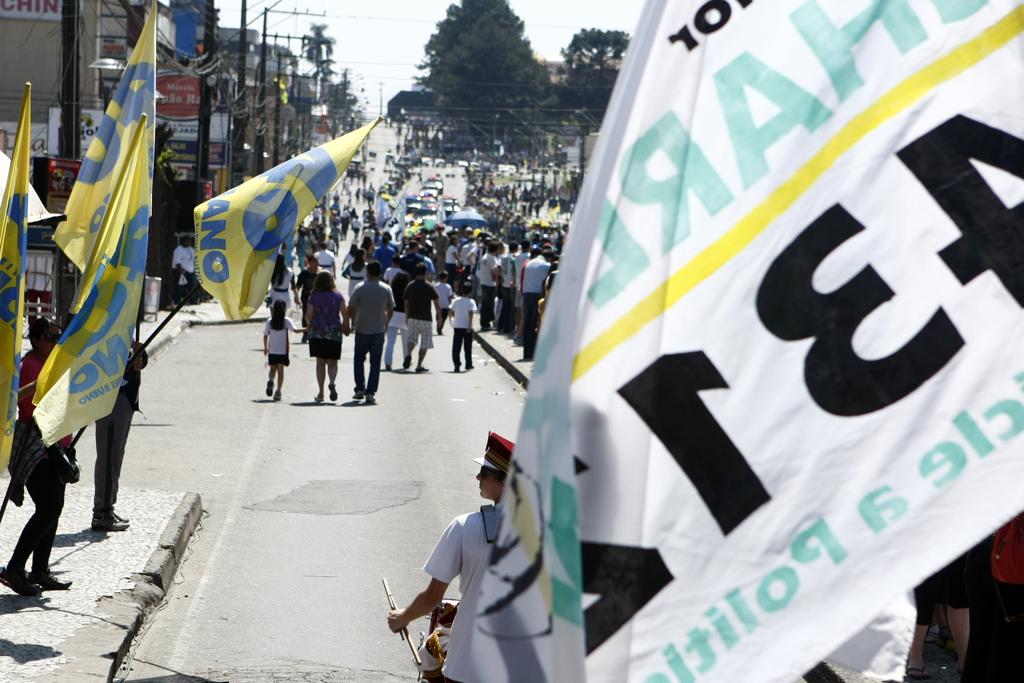 Legislação que valerá para as eleições municipais de outubro deste ano endurece as regras para a propaganda de rua. | Henry Milleo/Gazeta do Povo