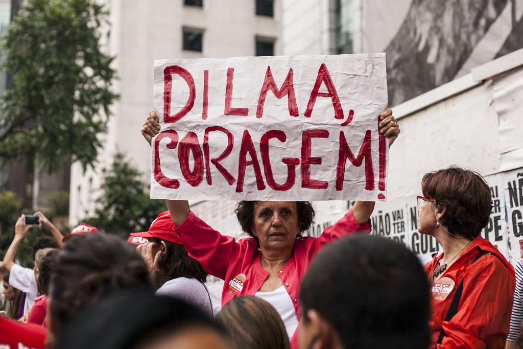 Protesto a favor de Dilma em SP em dezembro. | Paulo Pinto/Agência PT