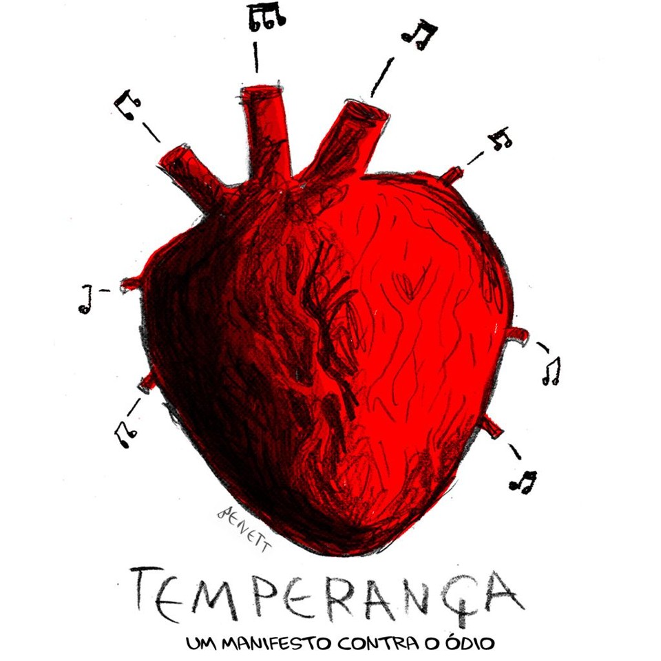 Ilustração de Benett: manifesto musical contra intolerância. | Divulgação/