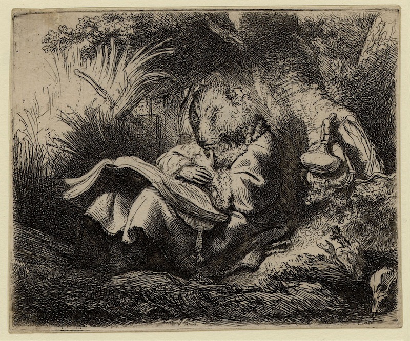 Gravura de Rembrandt retrabalhada por Lapalu. | Pierre Lapalu/Divulgação