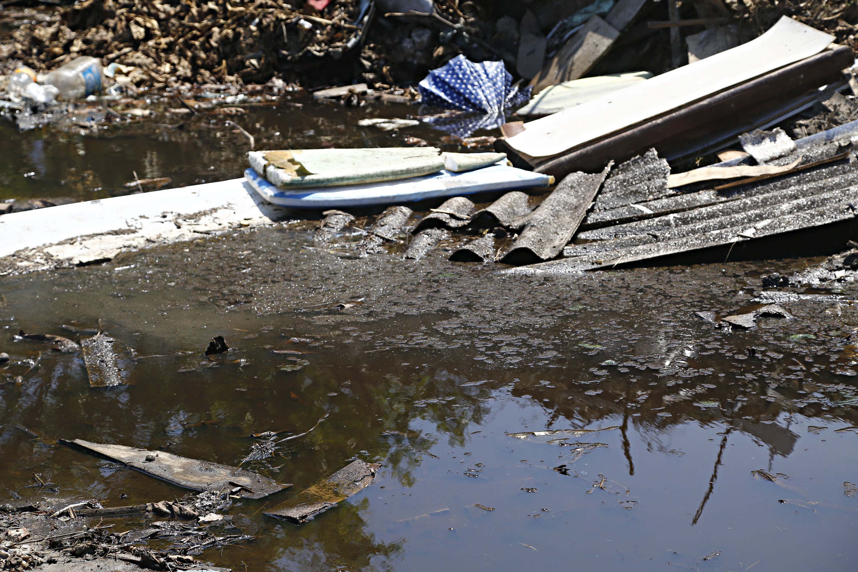 Acúmulo de água e lixo no Litoral. No estado todo são mais de 2,2 mil casos notificados, sendo 614 apenas em Paranaguá. Combate ao mosquito é a prioridade das autoridades | Felipe Rosa/Gazeta do Povo