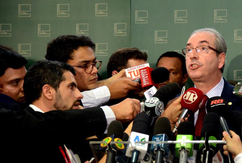 Cunha rompeu publicamente com o governo em julho do ano passado e se afastou de Picciani após ele se aliar ao Planalto na reforma ministerial, durante a qual Dilma cedeu duas pastas à bancada de deputados da sigla. | Antonio Cruz/Agência Brasil