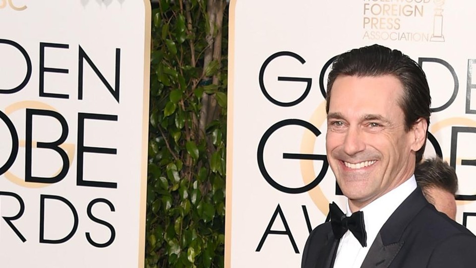 Jon Hamm terá sua última chance de vencer um Globo de Ouro por “Mad Men”. | Jason Merritt/AFP
