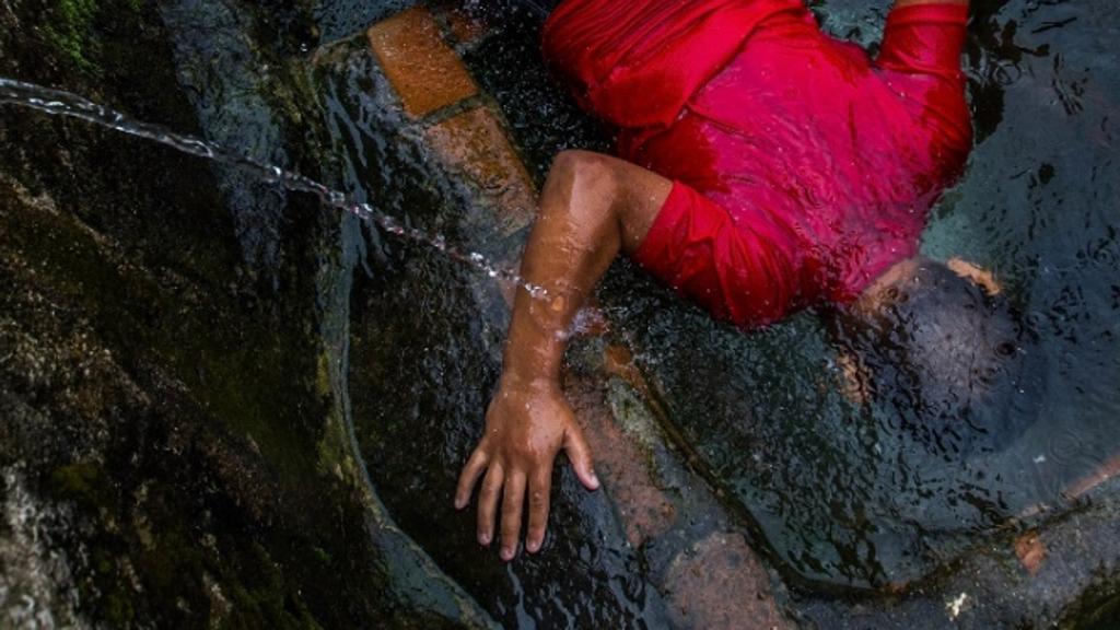 Detalhe do trabalho de Apu Gomes, parte da exposição sobre fotojornalismo em cartaz no Shopping Ibirapuera. | Apu Gomes/Divulgação